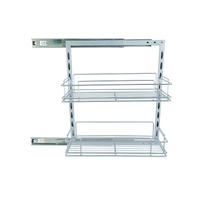 Roll Out Pantry Sliding Shelf W/ 2 - 110MM Basket 000122