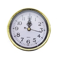 Australian RV Accessories Wall Clock Gold 10cm Quartz