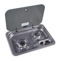 CRAMER 2 BURNER HOB WITH GLASS LID