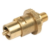 Natural Brass Socket 1/4" Male Bayonet