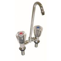 Hot & Cold Basin Mixer Faucet - Crystal