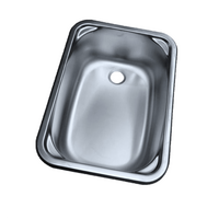 SMEV Basin Stainless Steel 380X280mm Concealed Fixing