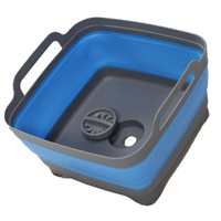 Space Saving Collapsible Blue Sink