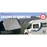 RV Flowmaster External Shower Box Watermarked - White