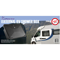 RV Flomaster External Shower Box Watermarked - Black
