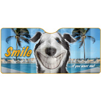 Car Windscreen Sun Shade Smile if you want me - 145cm