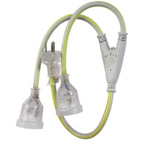 HEAVY DUTY DUAL OUTPUT EXTENSION CABLE 10A