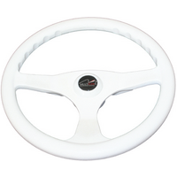Steering Wheel Alpha White
