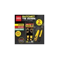 Ratchet Tie Down 2 Pack 25mm x 4.5m