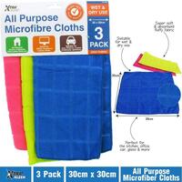 All Purpose Microfiber Cloths 3 Pack