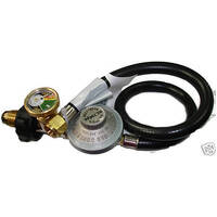 Gas Safety Gauge with POL Connector, Hose, and Regulator LCC27