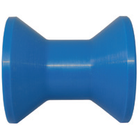 Trailer Roller - Blue Poly 75mm