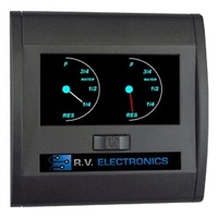 Black Double LCD Water Level Indicator Gauge LCD0196