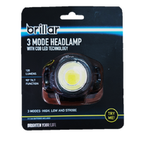 Brillar 3 Mode Head Lamp with Cob LED Technology 