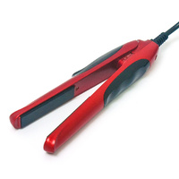 Simply Glam 12V Hair Straightener Red